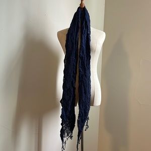 Boutique long blue scarf
